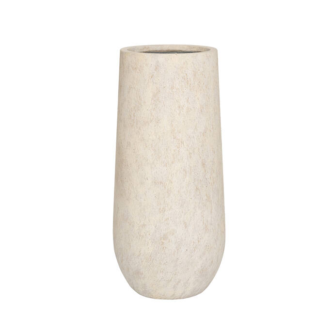 Pottery Pots Nax L, Travertine Beige Ø30 cm