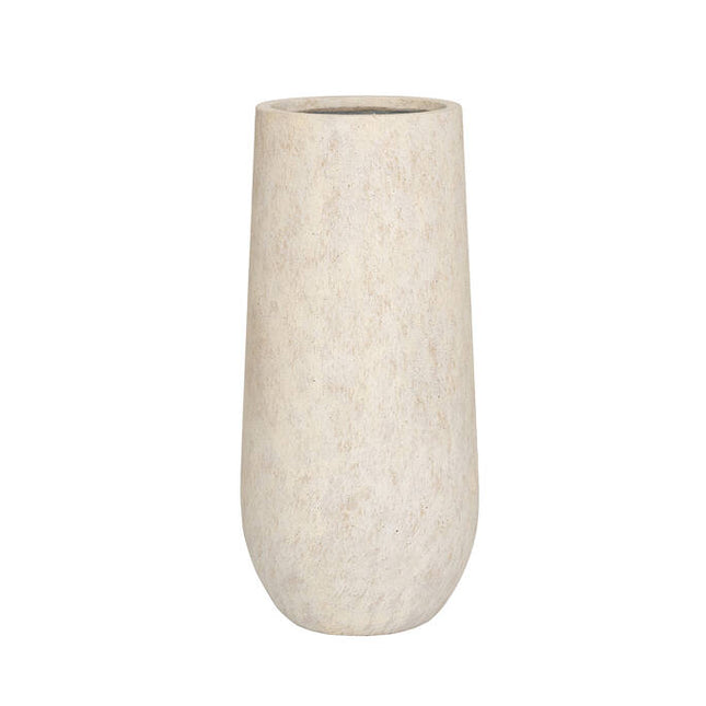 Pottery Pots Nax M, Travertine Beige Ø23 cm