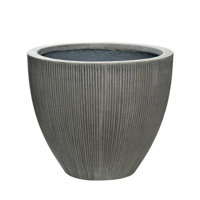 Pottery Pots Jesslyn S, Dark Grey Ø45 cm (verticaal geribbeld)