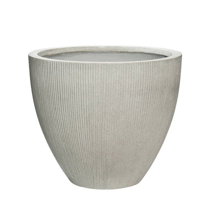 Pottery Pots Jesslyn S, Light Grey Ø45 cm (verticaal geribbeld)