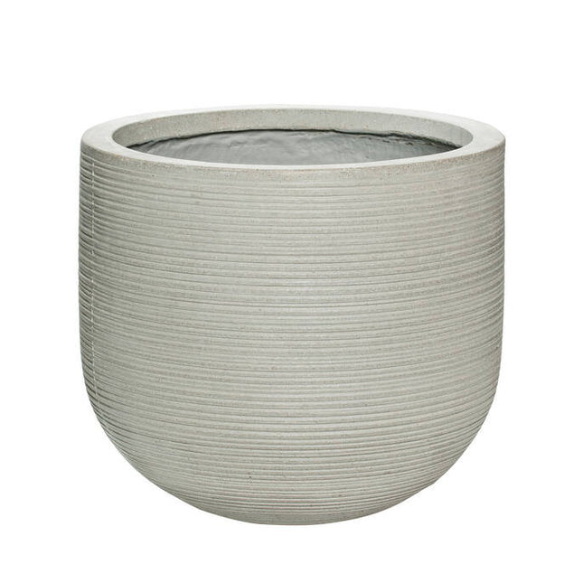 Pottery Pots Cody M, Light Grey Ø30 cm (horizontaal geribbeld)