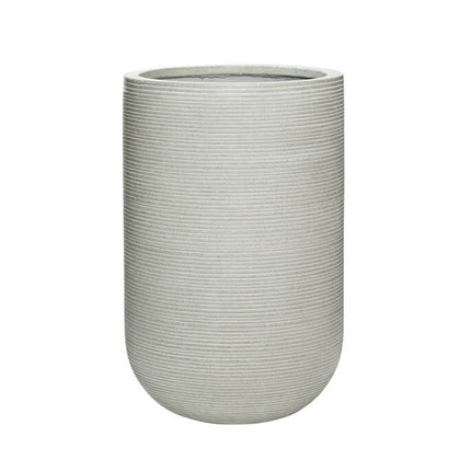 Pottery Pots Cody high M, Light Grey Ø30 cm (horizontaal geribbeld)