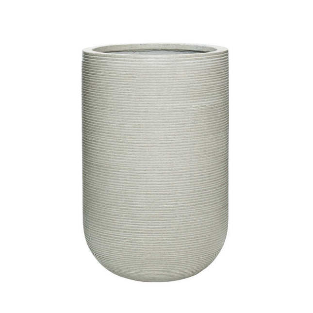 Pottery Pots Cody high M, Light Grey Ø30 cm (horizontaal geribbeld)
