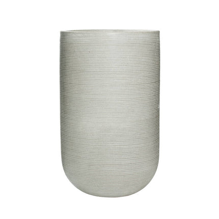 Pottery Pots Cody high L, Light Grey Ø37 cm (horizontaal geribbeld)
