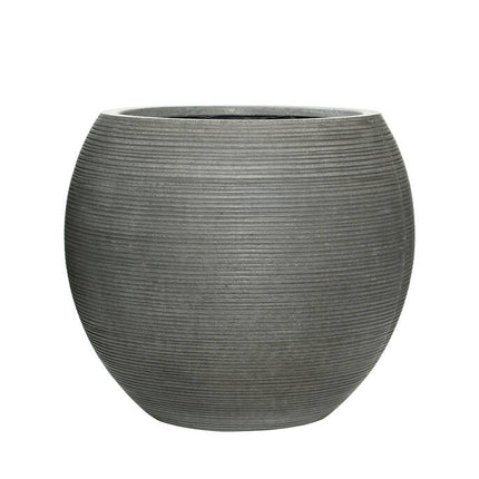 Pottery Pots Abby L, Dark Grey Ø37,1 cm (horizontaal geribbeld)