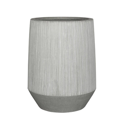 Pottery Pots Harith High L, White Stripe Ø42 cm