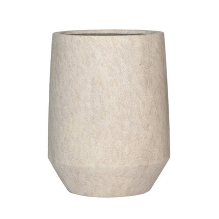 Pottery Pots Harith High L, Travertin Beige Ø34 cm