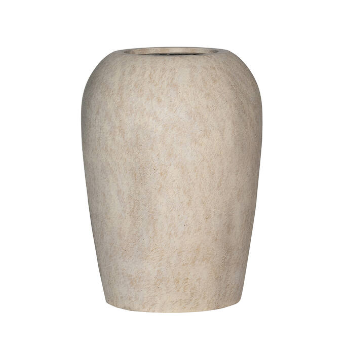 Pottery Pots Lena S, Travertine Beige Ø23 cm