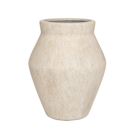 Pottery Pots Fleuri High M, Travertine Beige Ø33 cm
