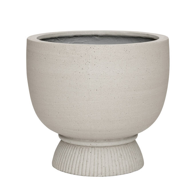 Pottery Pots Jola L, Beige Washed Ø45 cm