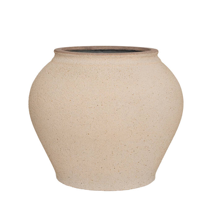 Pottery Pots Zeus S, Sahara Sand Ø19,5 cm
