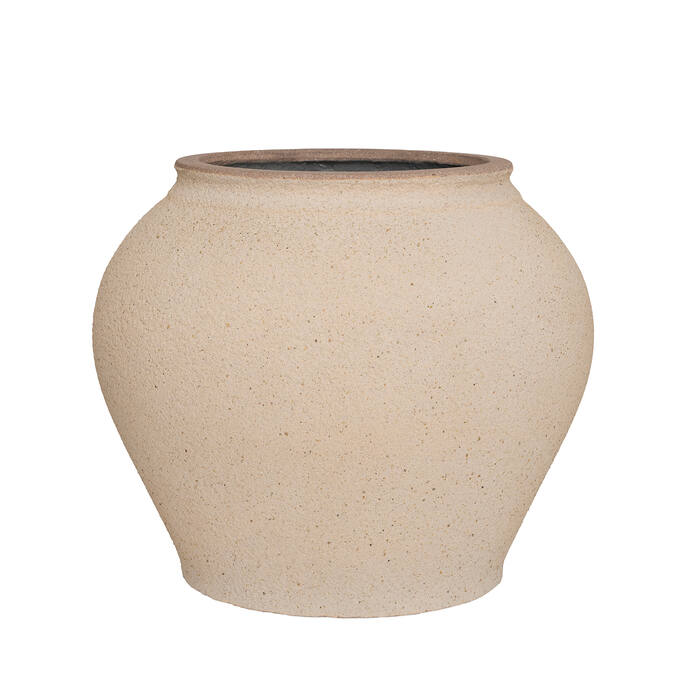 Pottery Pots Zeus L, Sahara Sand Ø40 cm