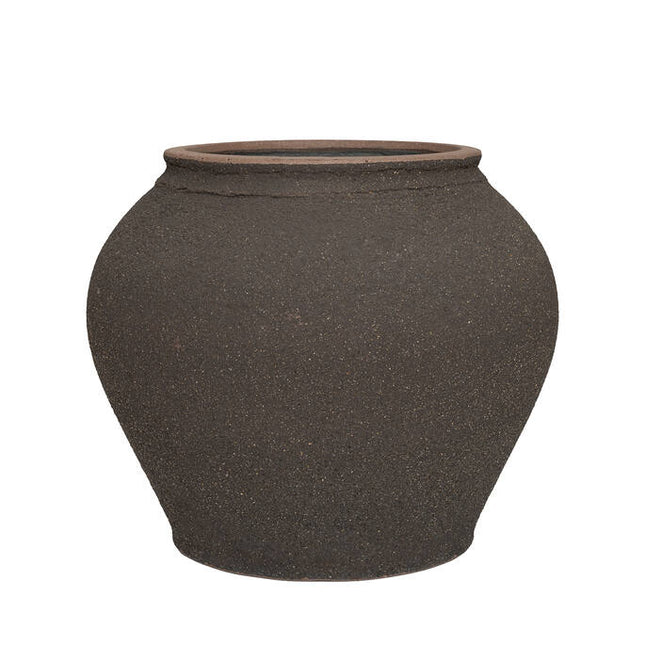 Pottery Pots Zeus L, Umber Brown Ø40 cm