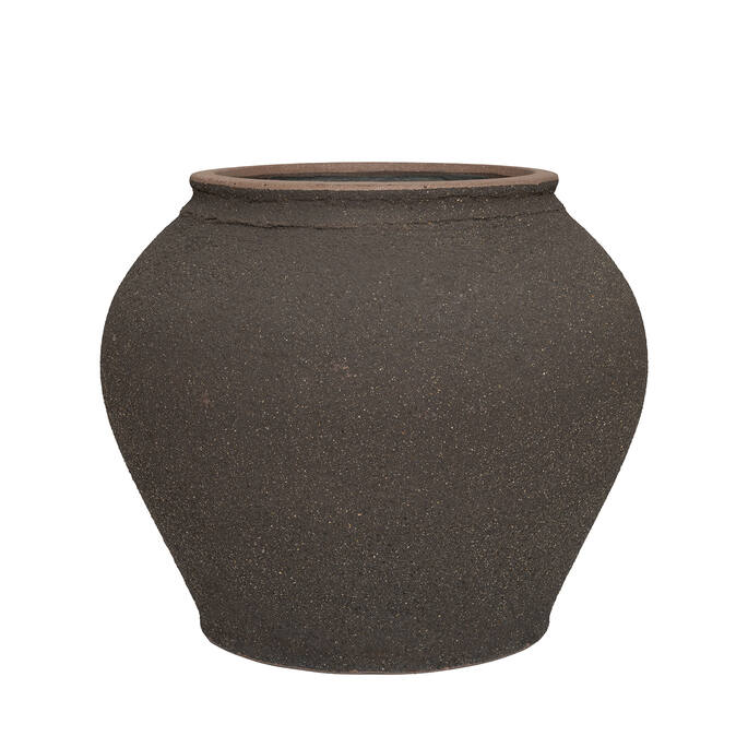 Pottery Pots Zeus L, Umber Brown Ø40 cm