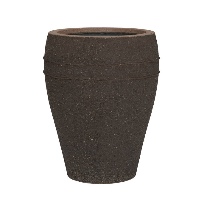 Pottery Pots Ares, M, Umber Brown Ø30 cm