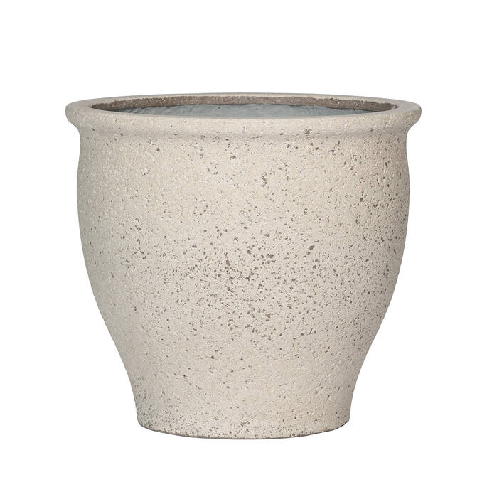 Pottery Pots Poseidon M, Chalk White Ø45 cm