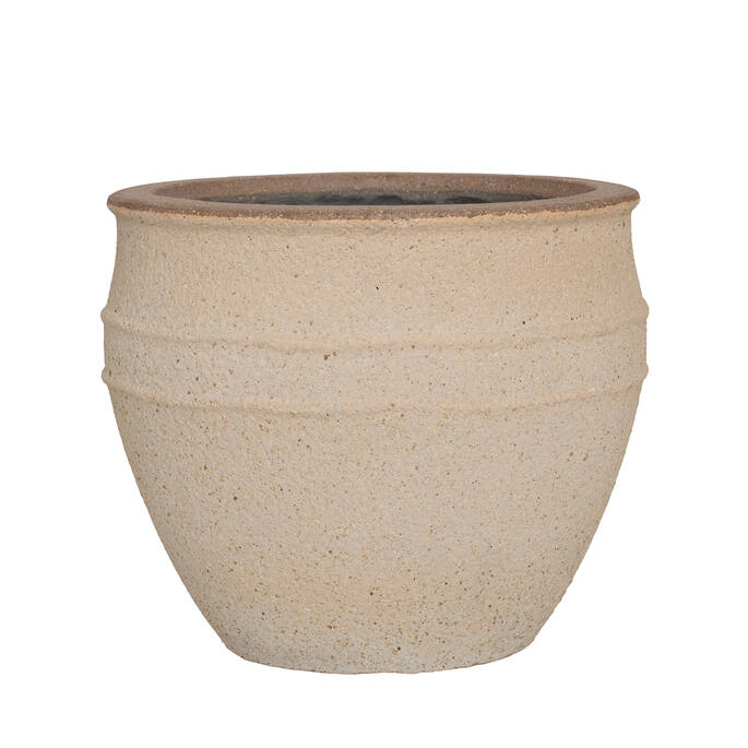 Pottery Pots Athena M, Sahara Sand Ø33 cm