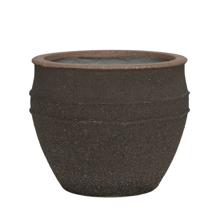Pottery Pots Athena M, Umber Brown Ø33 cm