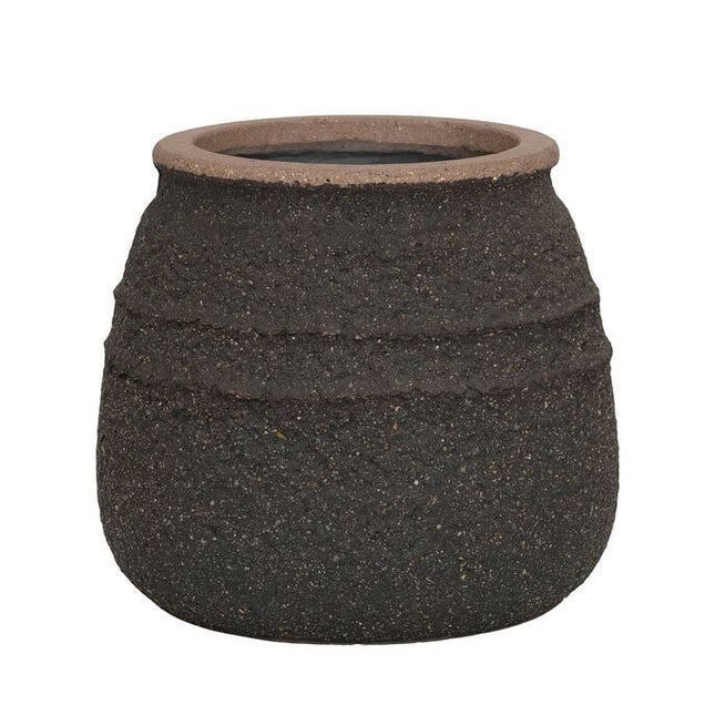 Pottery Pots Hestia S, Umber Brown Ø19,5 cm