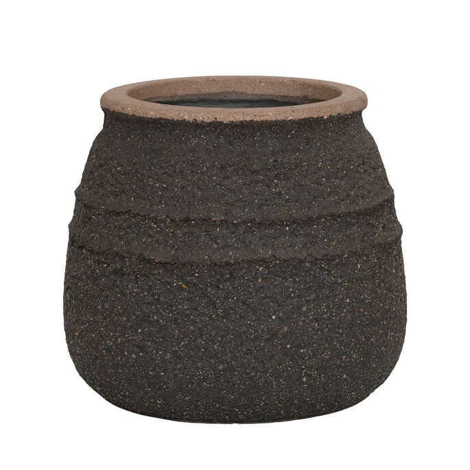 Pottery Pots Hestia S, Umber Brown Ø19,5 cm