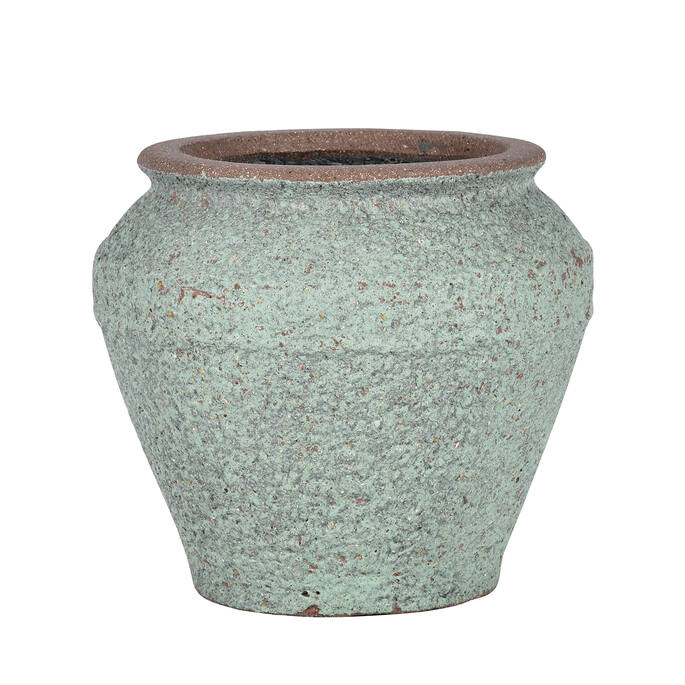 Pottery Pots Eros L, Rustic Green Ø37 cm