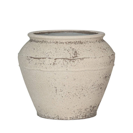 Pottery Pots Eros L, Chalk White Ø37 cm