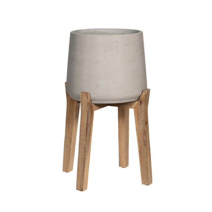Pottery Pots Patt XXL (Feet High), Grey Washed Ø28,6cm