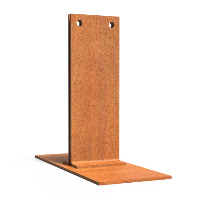 Corten stålbase - T-profil 200x80x173 mm
