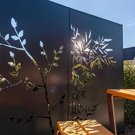 Tuinpaneel - Tuinscherm 110 x 5 x 180 cm Staal