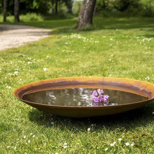 Corten Steel Water Bowl 150 cm