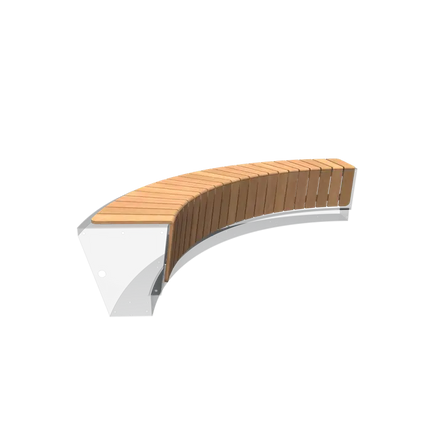 Bordure de banc en bois dur 2587 x 830 x 358 mm - Revert seat | Border Seat