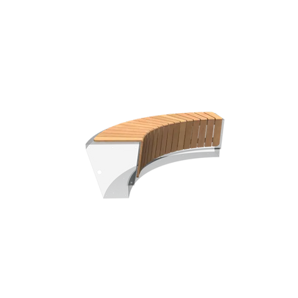 Bordure de banc en bois dur 1874 x 684 x ​​358 mm - Revert seat | Border Seat