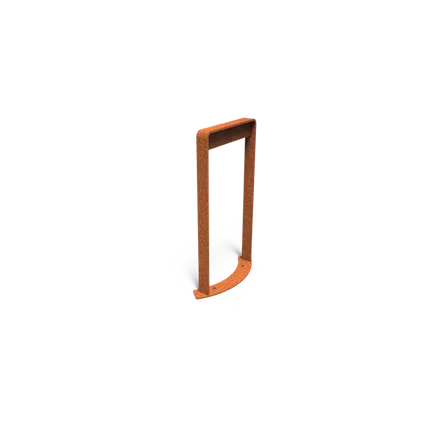 Corten stål træbeslag lige 545 x 160 x 850 mm