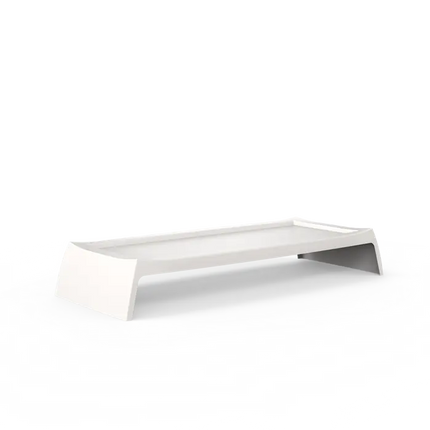 Loungestoel Buiten Wit 209 x 90 x 34.5 cm - Polyester - Heritage Ash kussen