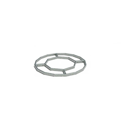 Cadre de grille à arbres rond 1200 x 1200 x 50 mm - acier galvanisé