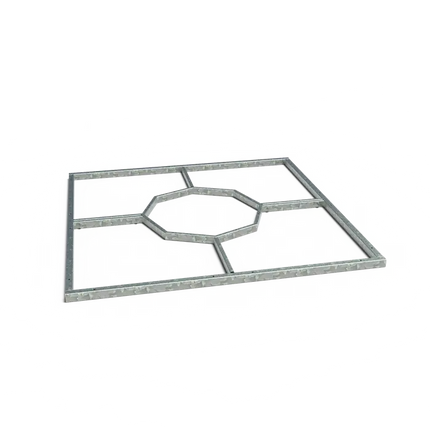 Cadre de grille à arbres carré 1800 x 1800 x 50 mm - acier galvanisé
