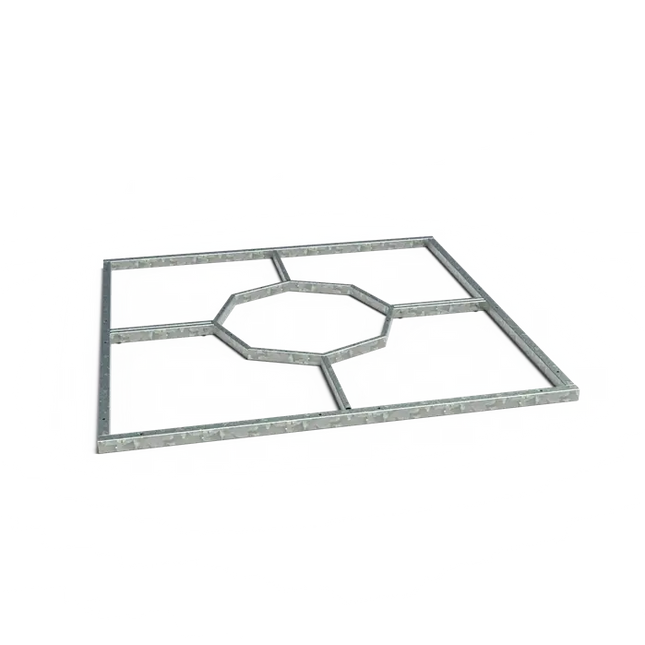 Griglia per alberi, telaio quadrato 1800 x 1800 x 50 mm - Acciaio zincato