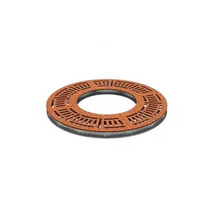 Grille d'arbre ronde en acier Corten 1200 x 10 mm