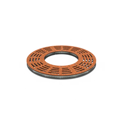Grille d'arbre ronde en acier Corten 1200 x 10 mm