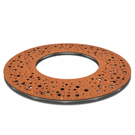 Grille d'arbre ronde en acier Corten 1950 x 10 mm