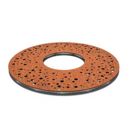 Grille d'arbre ronde en acier Corten 1800 x 10 mm