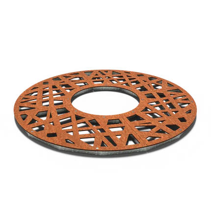 Grille d'arbre ronde en acier Corten 1800 x 10 mm