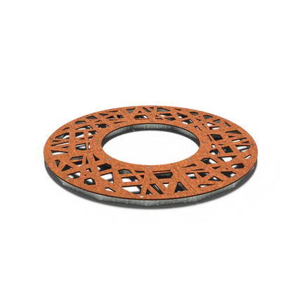 Grille d'arbre ronde en acier Corten 1490 x 10 mm