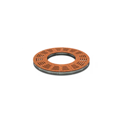 Grille d'arbre ronde en acier Corten 980 x 10 mm