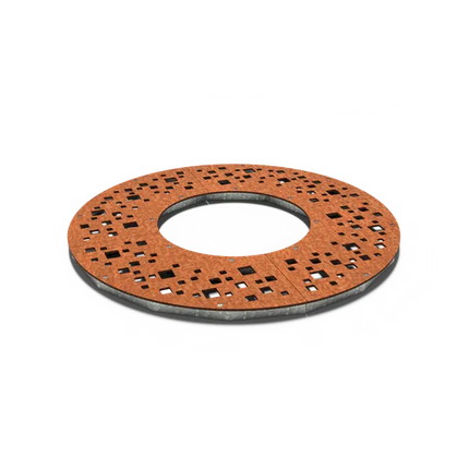 Grille d'arbre ronde en acier Corten 1490 x 10 mm