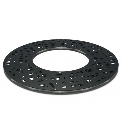 Okrągła kratka pod drzewo ze stali powlekanej 1950 x 10 mm