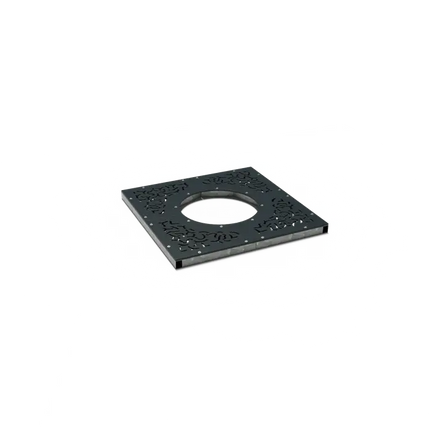 Trädraster fyrkantigt belagt stål 980 x 980 x 10 mm