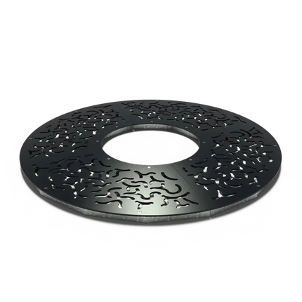 Okrągła kratka do podbierania drzew ze stali powlekanej 1800 x 10 mm
