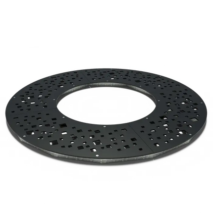 Trädrister Rundt Belagt Stål 1950 x 10 mm