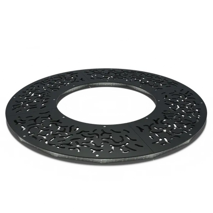 Okrągła kratka pod drzewo ze stali powlekanej 1950 x 10 mm